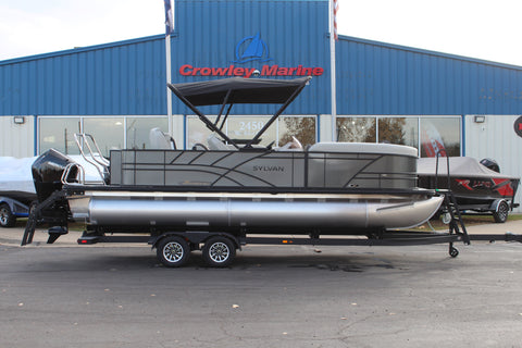 2026 Sylvan X3 Party Fish Tritoon, Mercury 200XL, EZ Loader Trailer